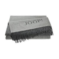 PLAID Fine-Doubleface 130/180 cm  - Schieferfarben/Graphitfarben, Basics, Textil (130/180cm) - Joop!