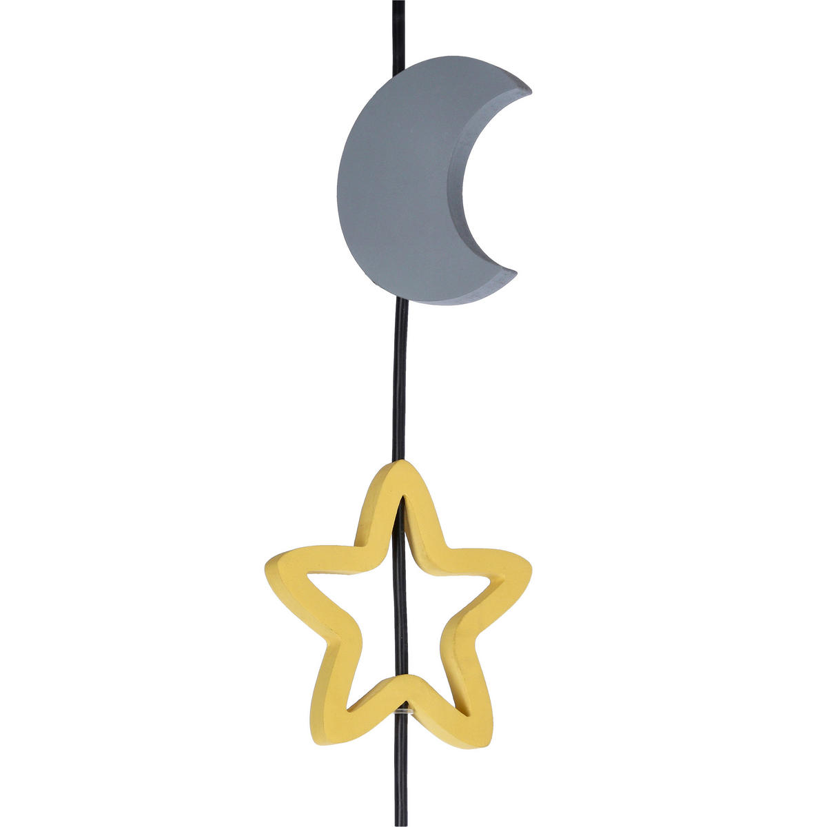 HÄNGLAMPA FÖR BARN Trio 100/15/100 cm  - vit/grå, Basics, metall/trämaterial (100/15/100cm)