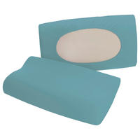 KOPFKISSENBEZUG PURE 40-70/40-90 cm  - Petrol, Basics, Textil (40-70/40-90cm) - Schlafgut