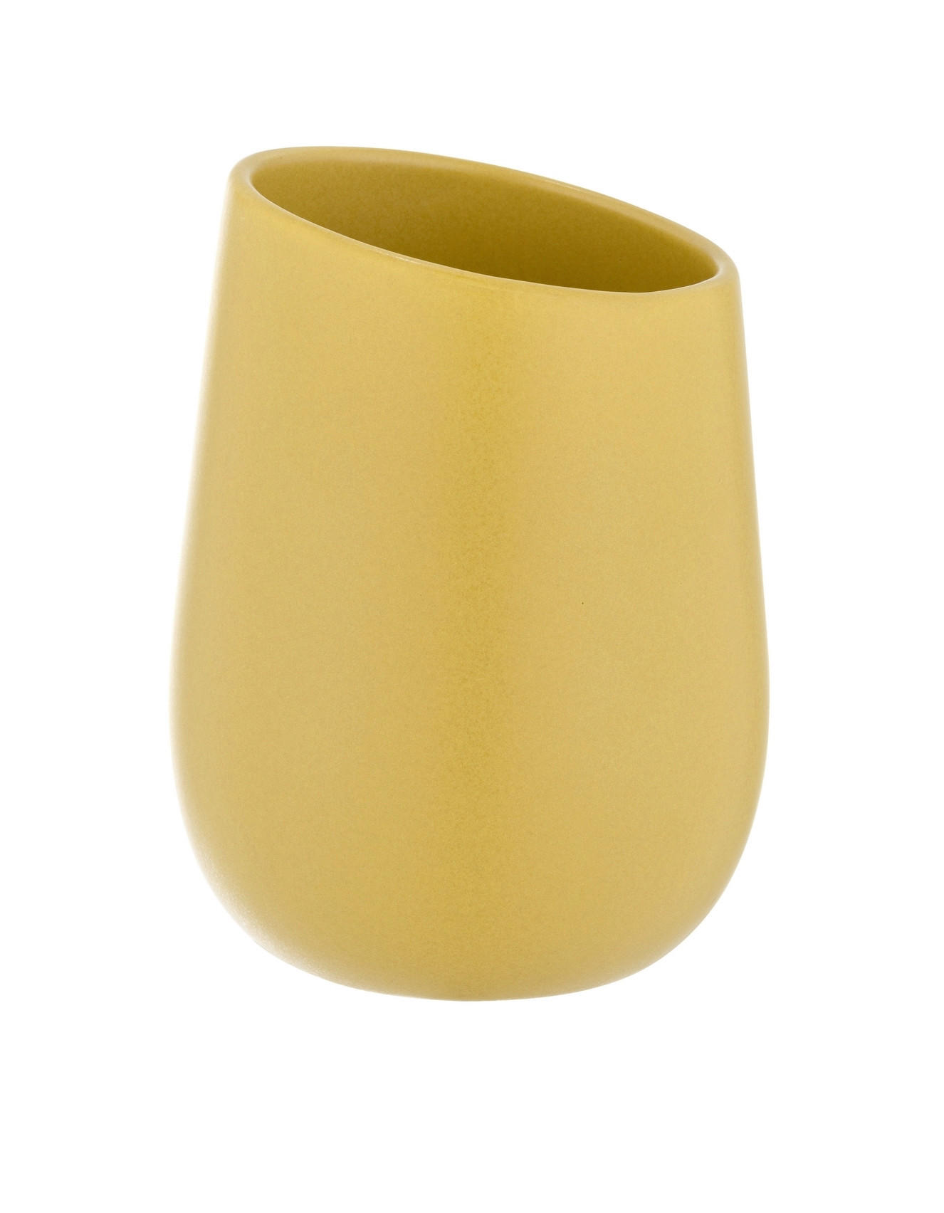 ZAHNPUTZBECHER Keramik  - Gelb, Basics, Keramik (8/10,8/8cm) - Wenko