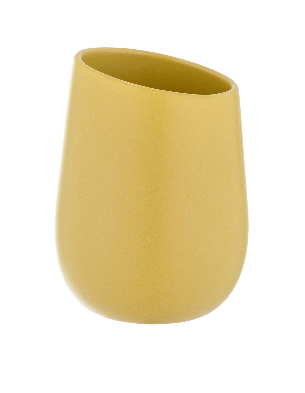 ZAHNPUTZBECHER Keramik  - Gelb, Basics, Keramik (8/10,8/8cm) - Wenko