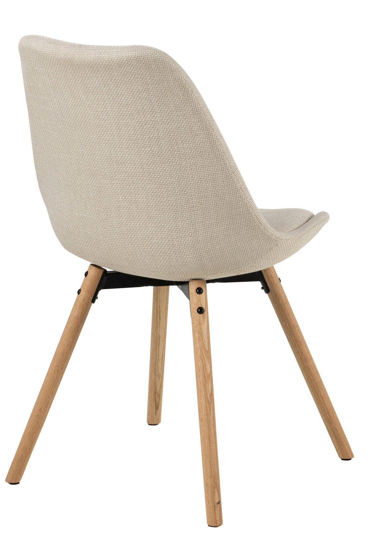 STUHL Struktur Beige  - Eichefarben/Beige, KONVENTIONELL, Holz/Textil (49/84/55cm) - MID.YOU
