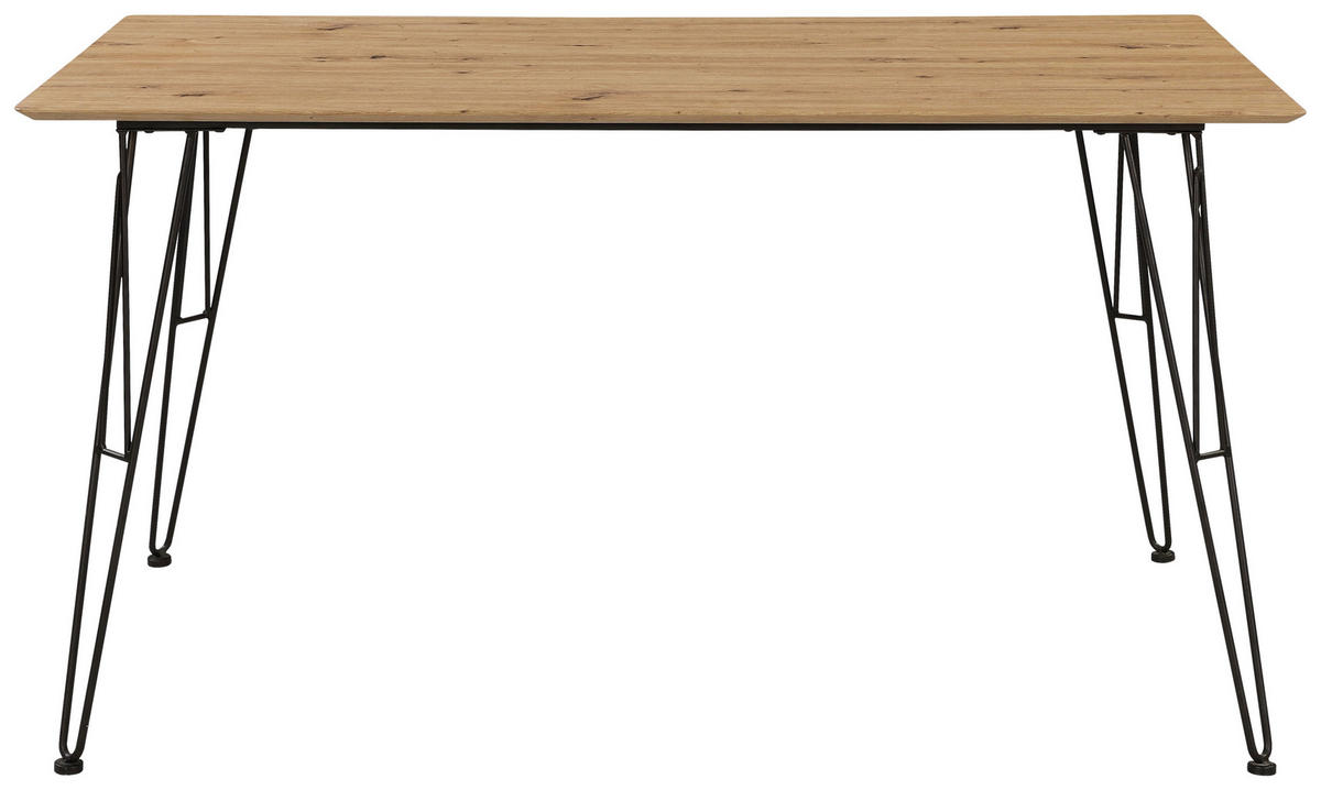 ESSTISCH in Holzwerkstoff   - Anthrazit/Eiche Artisan, KONVENTIONELL, Holzwerkstoff/Metall (140/80/75cm) - MID.YOU