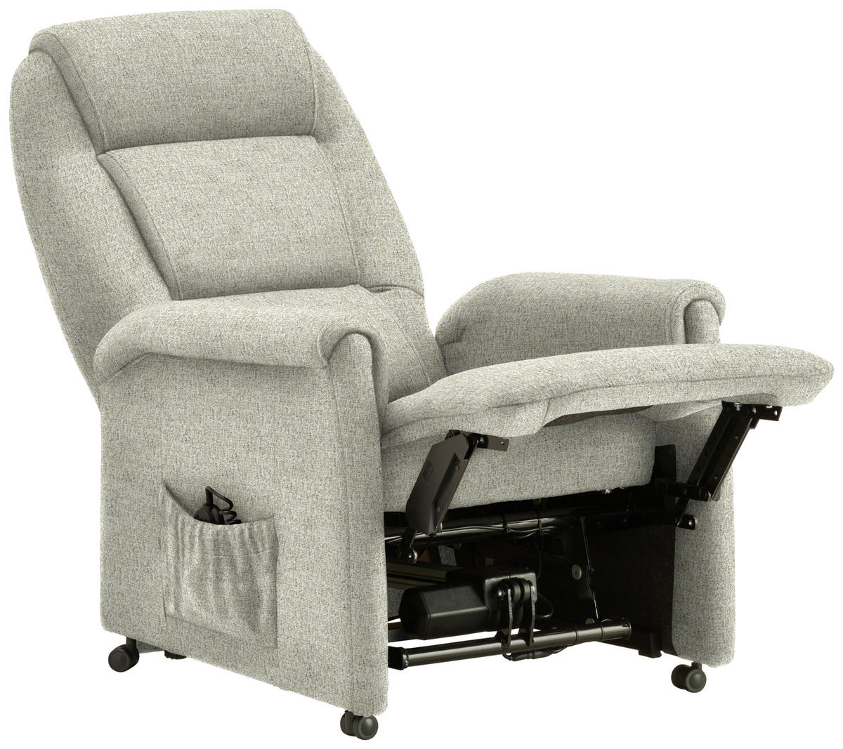 FERNSEHSESSEL in Flachgewebe Creme  - Creme/Schwarz, KONVENTIONELL, Kunststoff/Textil (69/105/82cm) - Himolla