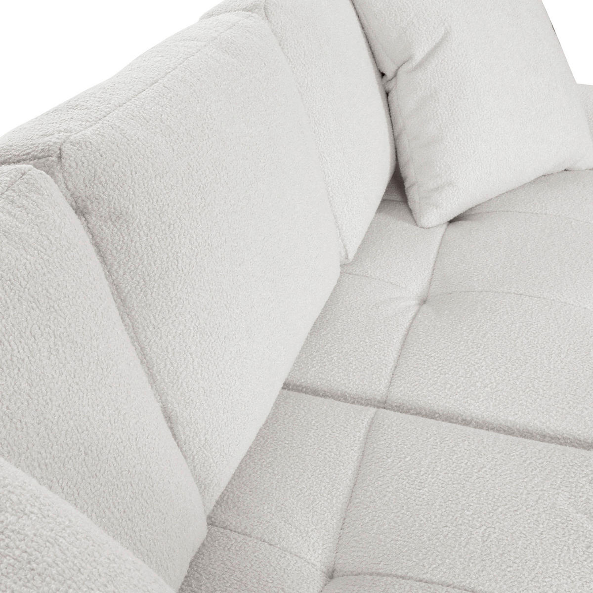 ECKSOFA in Flachgewebe Schlammfarben  - Schlammfarben/Schwarz, Konventionell, Kunststoff/Textil (286/195cm) - Carryhome