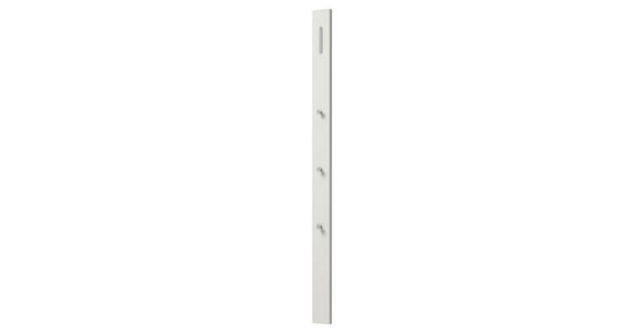 GARDEROBE 4-teilig in 170/185/33 cm - Weiß, Design, Glas/Holzwerkstoff (170/185/33cm) - Moderano