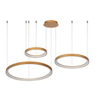 LED-PENDELLEUCHTE 78/78/200 cm  - Messingfarben, Design, Kunststoff (78/78/200cm) - Lucide