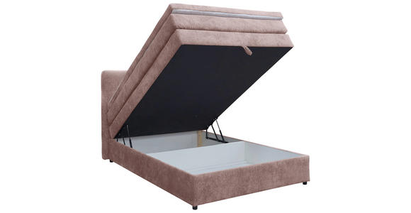 BOXSPRINGBETT 120/200 cm  in Hellrot  - Hellrot/Schwarz, KONVENTIONELL, Kunststoff/Textil (120/200cm) - Carryhome