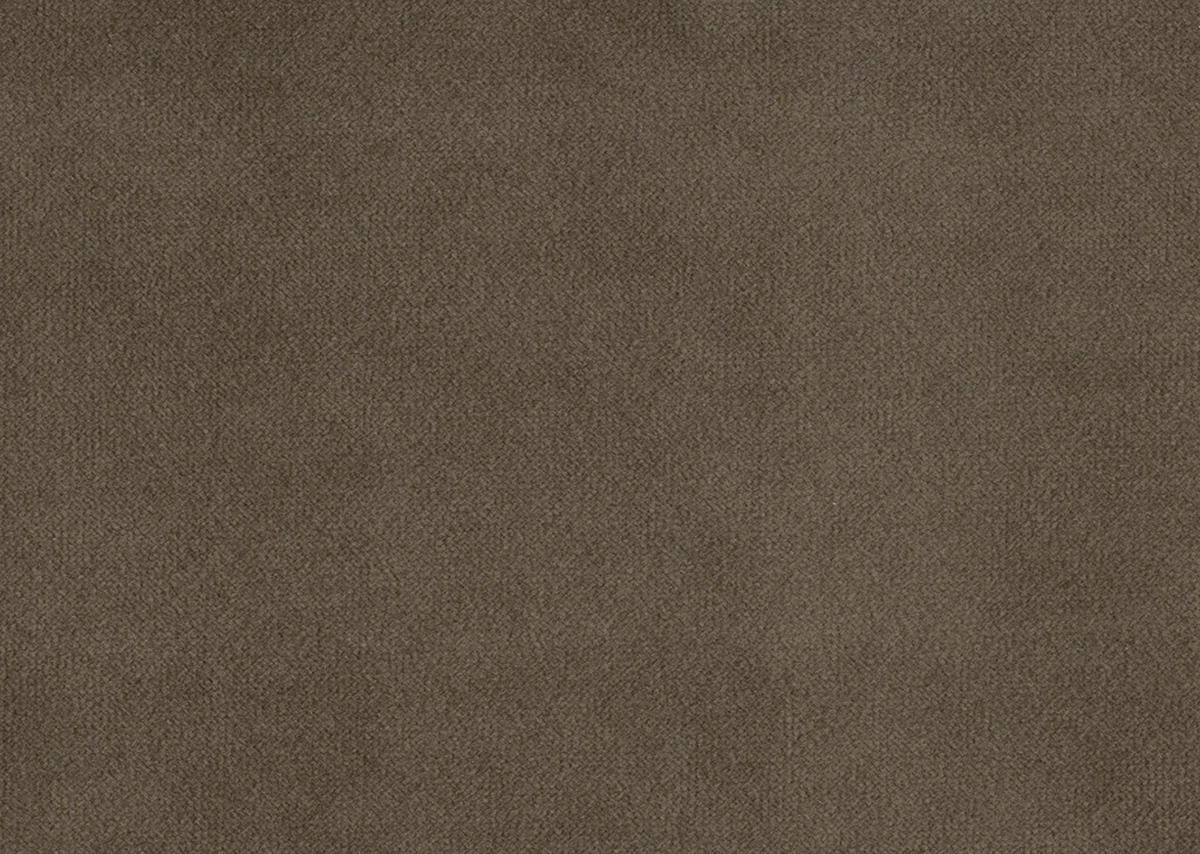 ECKSOFA in Velours Graubraun  - Graubraun/Schwarz, Design, Textil/Metall (179/306cm) - Beldomo System