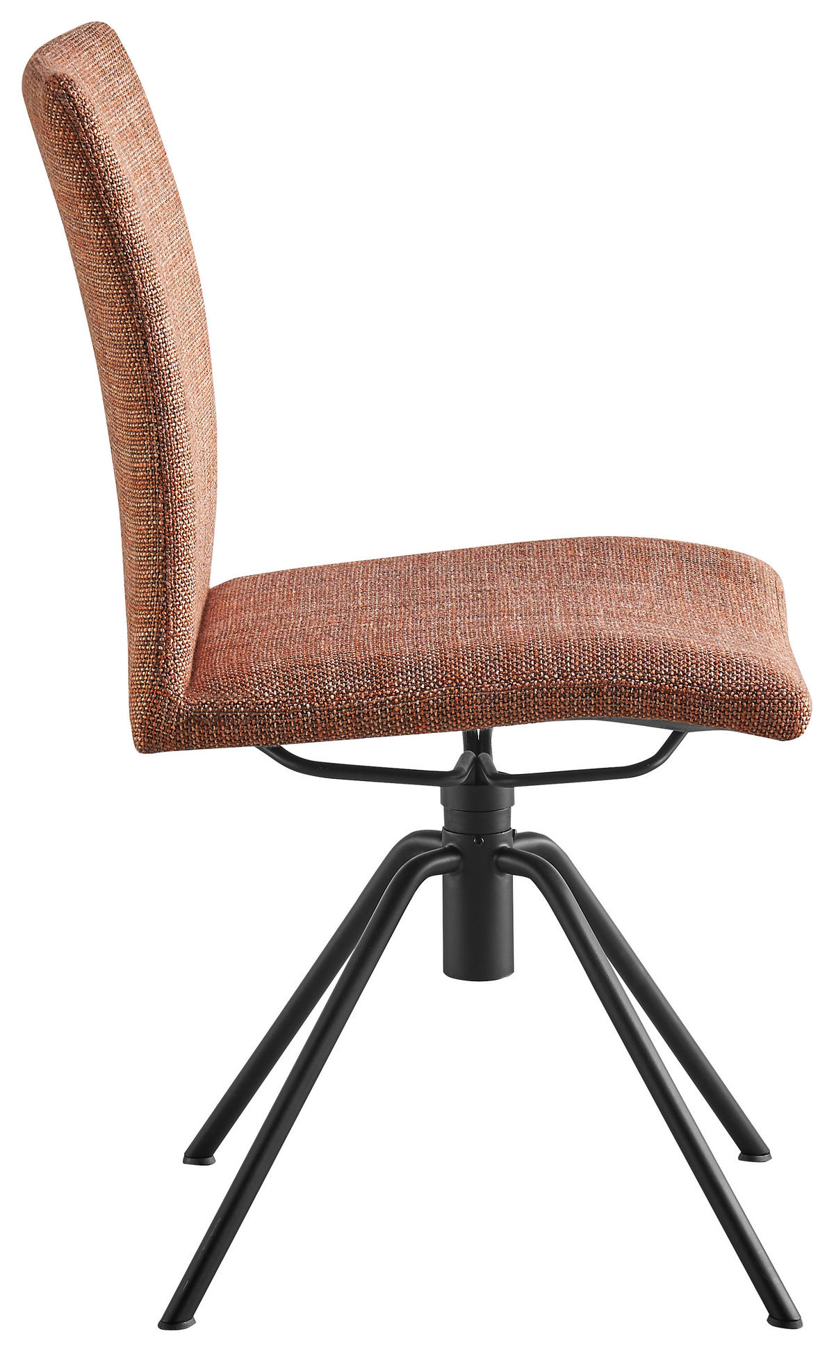 STUHL Flachgewebe Rot  - Rot/Schwarz, Design, Textil/Metall (52/91/58cm) - Musterring