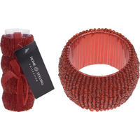 SADA KROUŽKŮ NA UBROUSKY - červená, Basics, plast (5.5/5.5/12cm)