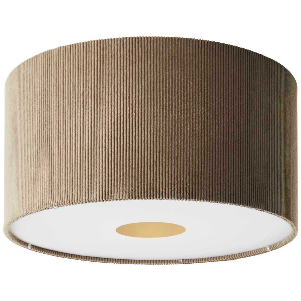 DECKENLEUCHTE  45/23,1 cm    - Grau, Konventionell, Textil/Metall (45/23,1cm) - Brilliant