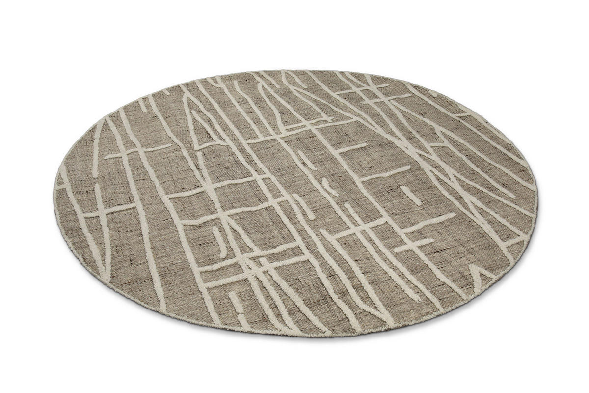 TUFTTEPPICH 180 cm Hamptons TWENTYFIVE Creme, Weiß  - Creme/Weiß, MODERN, Textil (180cm) - WECON HOME