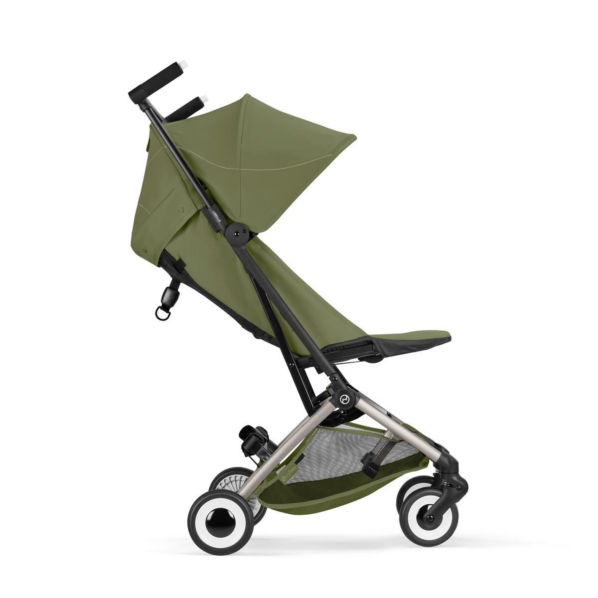 BUGGY LIBELLE TPE Moss Green | khaki  - Taupe/Dunkelgrün, Basics, Kunststoff/Textil (71/52/102cm) - cybex GOLD