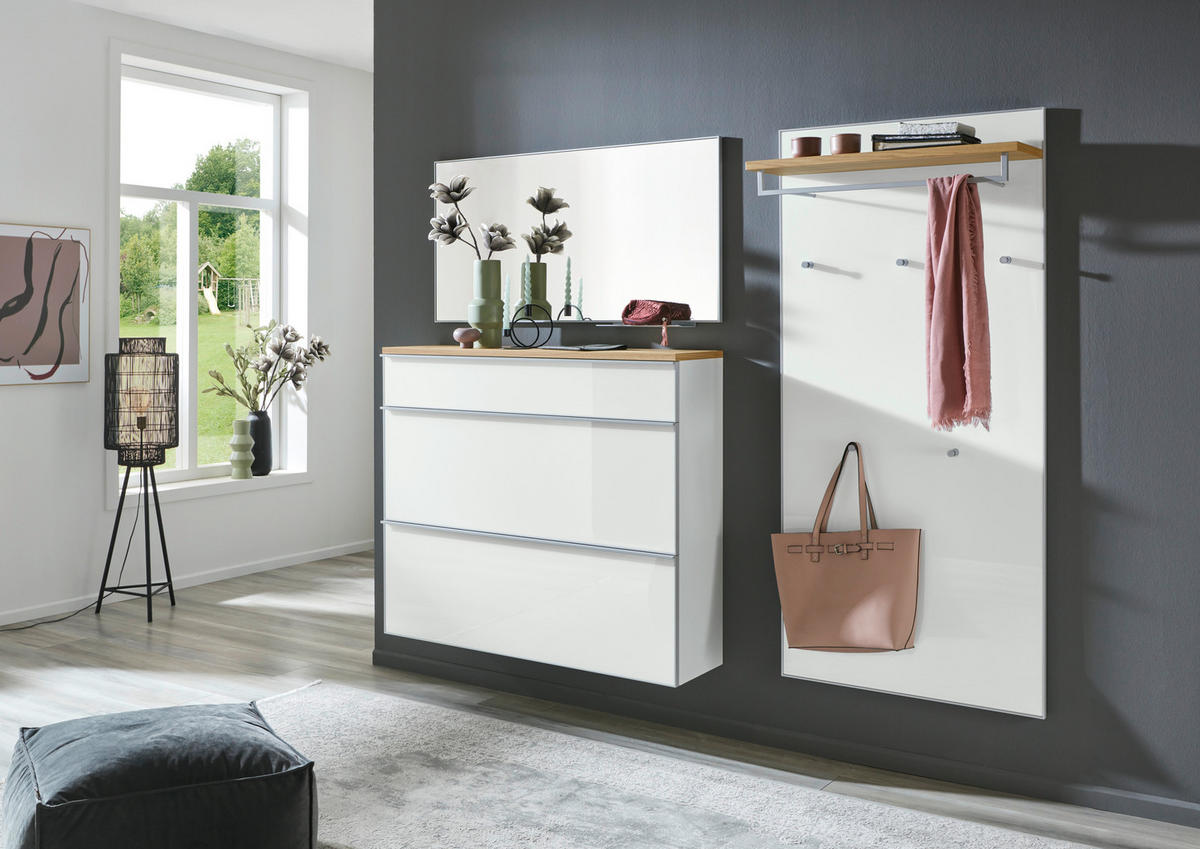 WANDSPIEGEL 120/60/3 cm  - Silberfarben/Alufarben, Design, Glas/Holzwerkstoff (120/60/3cm) - Novel