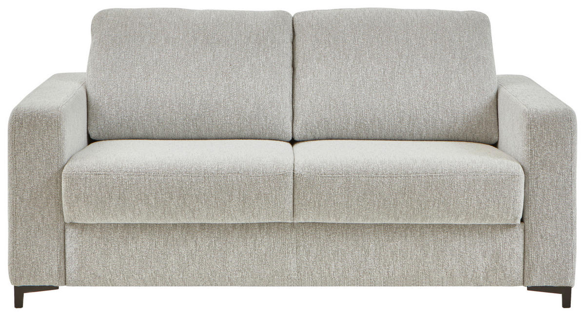 SCHLAFSOFA in Textil Ecru  - Ecru/Schwarz, Konventionell, Textil/Metall (196/87/103cm) - Dieter Knoll