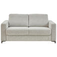 SCHLAFSOFA  in Webstoff Ecru  - Ecru/Schwarz, KONVENTIONELL, Textil/Metall (196/87/103cm) - Dieter Knoll
