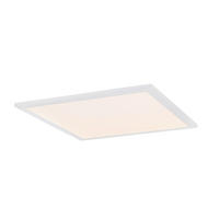 STROPNA LED-SVETILKA  Rosi 30 W//3000 K/230 V/ - bela/opal, Basics, kovina/umetna masa (45/45/5cm) - Globo
