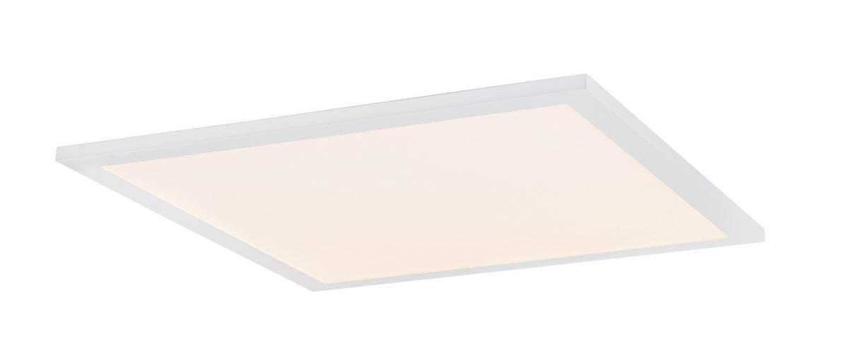 STROPNA LED-SVETILKA  Rosi 30 W//3000 K/230 V/ - bela/opal, Basics, kovina/umetna masa (45/45/5cm) - Globo