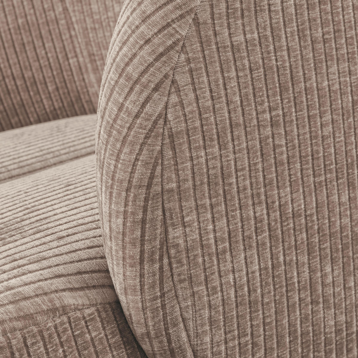 SESSEL in gerippt Sandfarben  - Sandfarben, Design, Kunststoff/Textil (68/75/77cm) - Livetastic