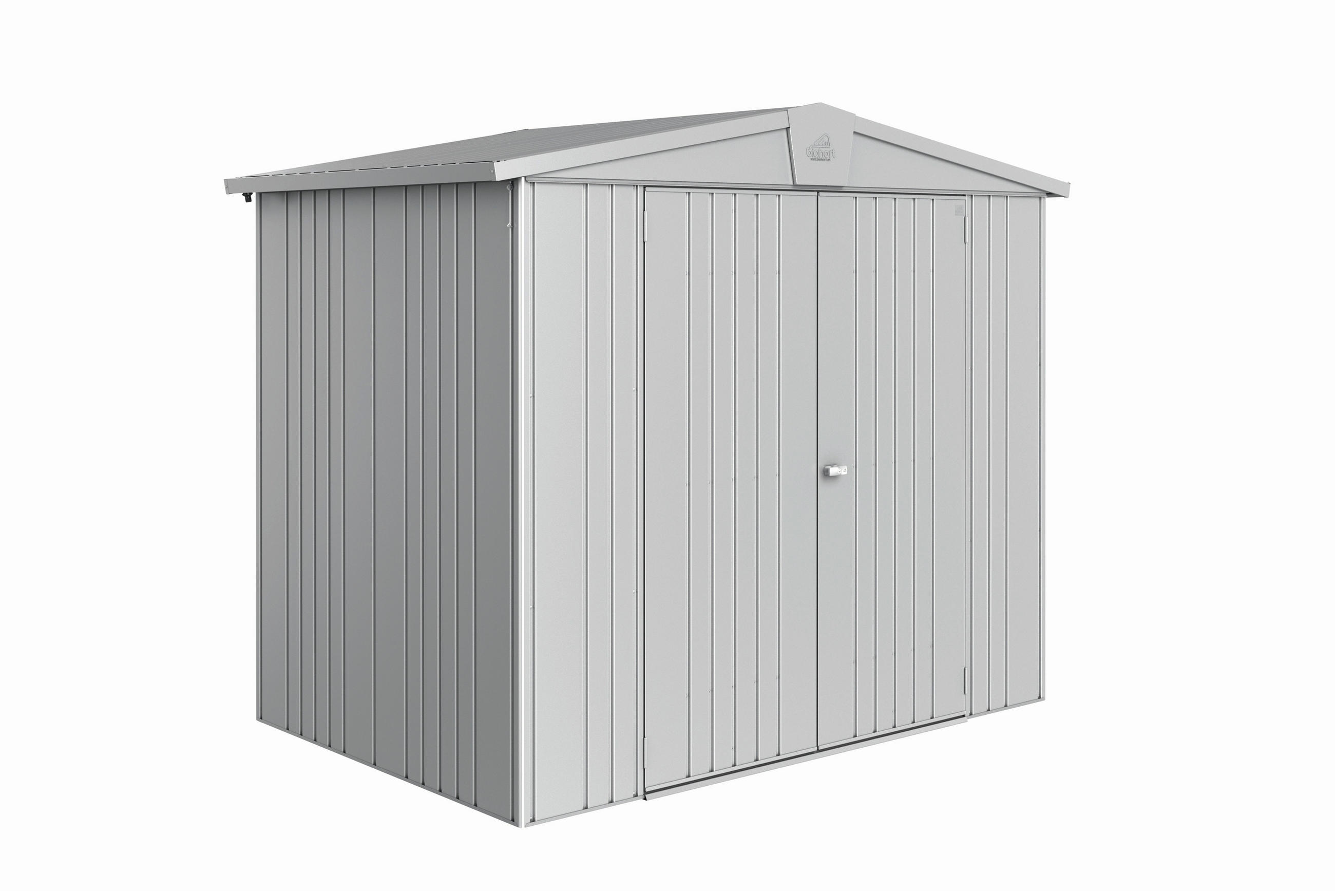 GERÄTEHAUS 244/203/156 cm  - Silberfarben, Basics, Metall (244/203/156cm) - Biohort