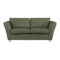 2-SITZER-SOFA in Chenille Olivgrün  - Naturfarben/Olivgrün, Holz/Textil (190/70-85/95cm) - MID.YOU