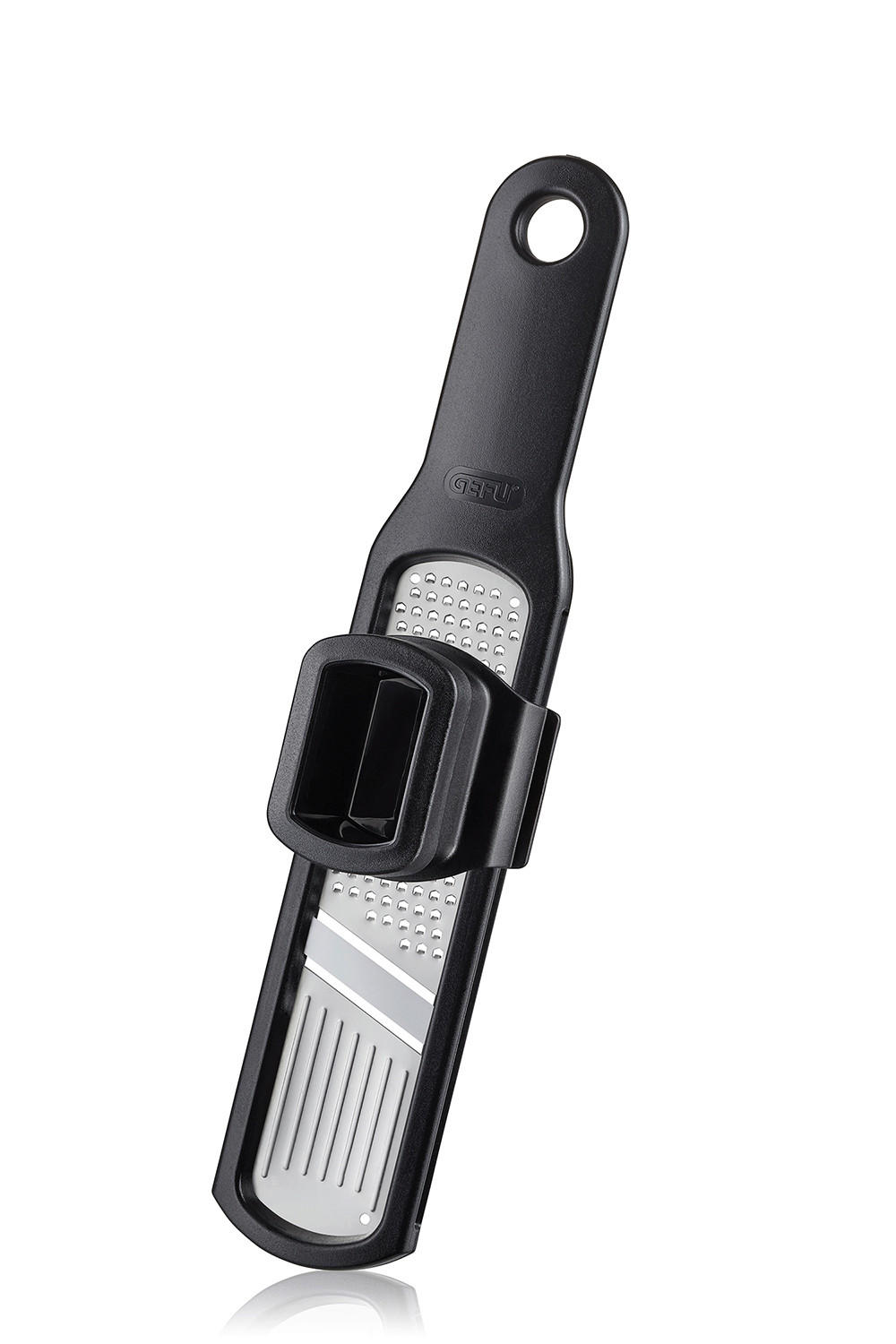 REIBE  - Edelstahlfarben/Schwarz, Basics, Kunststoff/Metall (23/4,5/3,6cm) - Gefu