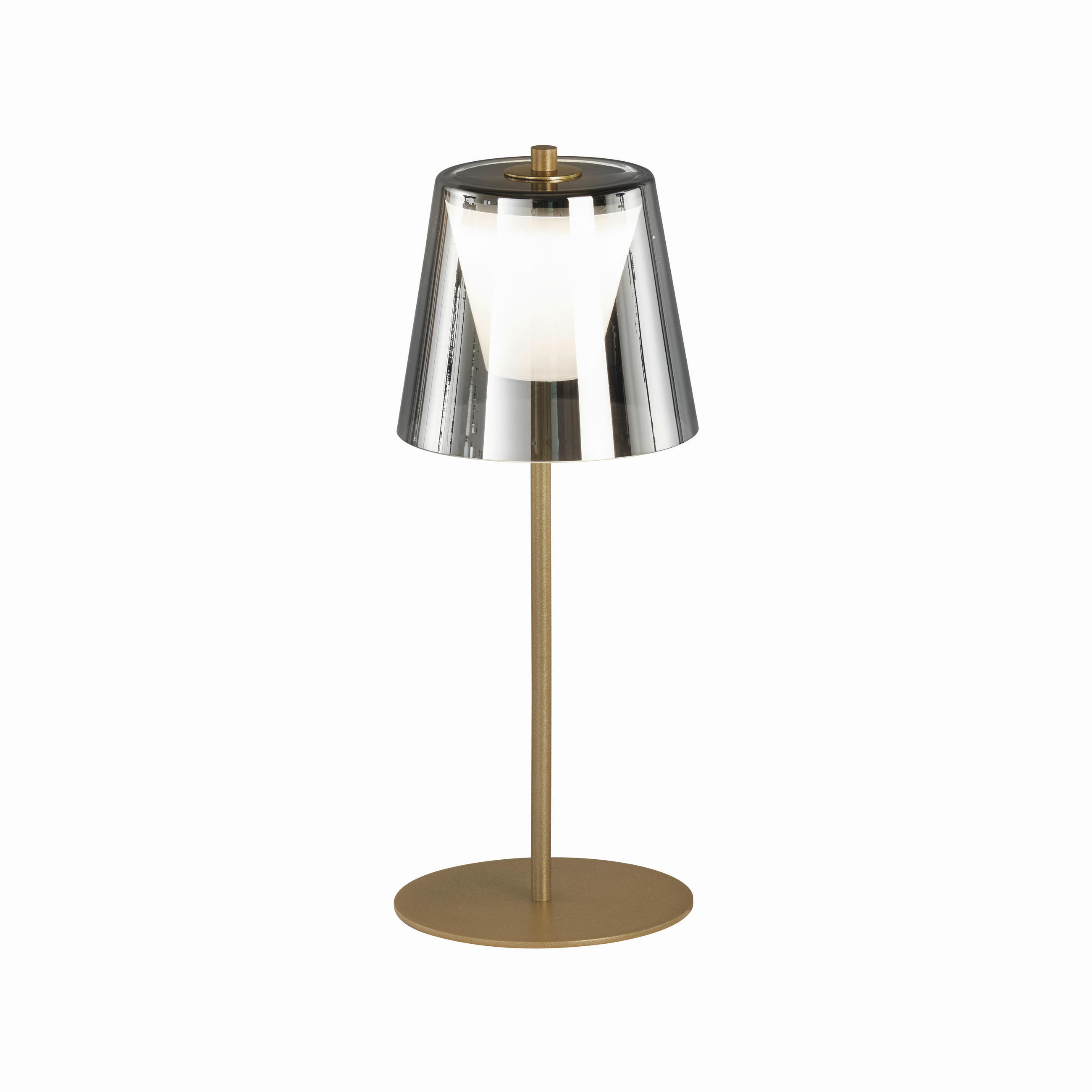 LED-AUßENLEUCHTE Marbella 14/35 cm   - Goldfarben, Basics, Glas/Metall (14/35cm)