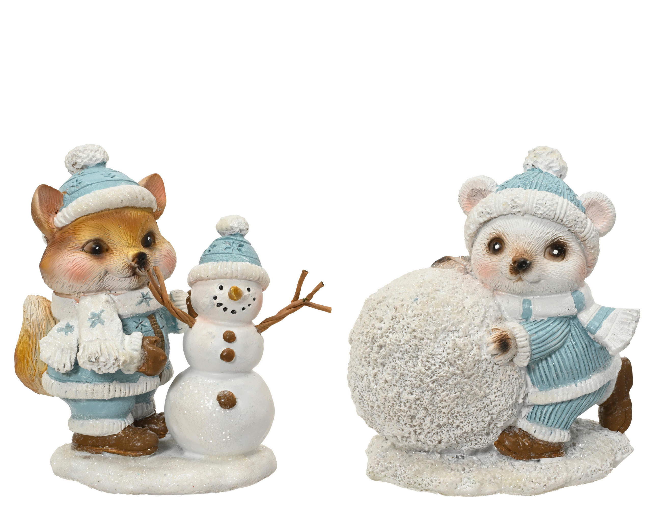 WEIHNACHTSFIGUR - Blau, Basics, Kunststoff (6.5/9.5/10.5cm)