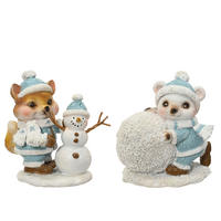 WEIHNACHTSFIGUR - Blau, Basics, Kunststoff (6.5/9.5/10.5cm)