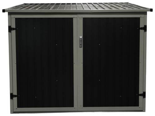 FAHRRADGARAGE 203/158/200 cm  - Anthrazit, Basics, Metall (203/158/200cm) - Ambia Garden