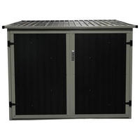 FAHRRADGARAGE 203/158/200 cm  - Anthrazit, Basics, Metall (203/158/200cm) - Ambia Garden