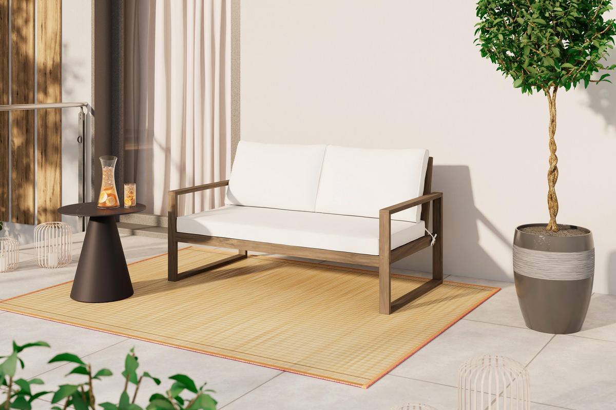 GARTENBANK 140/75/73 cm Akazie   - Akaziefarben, MODERN, Holz (140/75/73cm) - Ambia Garden