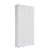 SCHUHSCHRANK Melamin Weiß - Weiß, KONVENTIONELL (100/210/34cm) - Xora