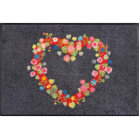 FUßMATTE  50/75 cm  Grau  - Grau, Trend, Kunststoff/Textil (50/75cm) - wash+dry