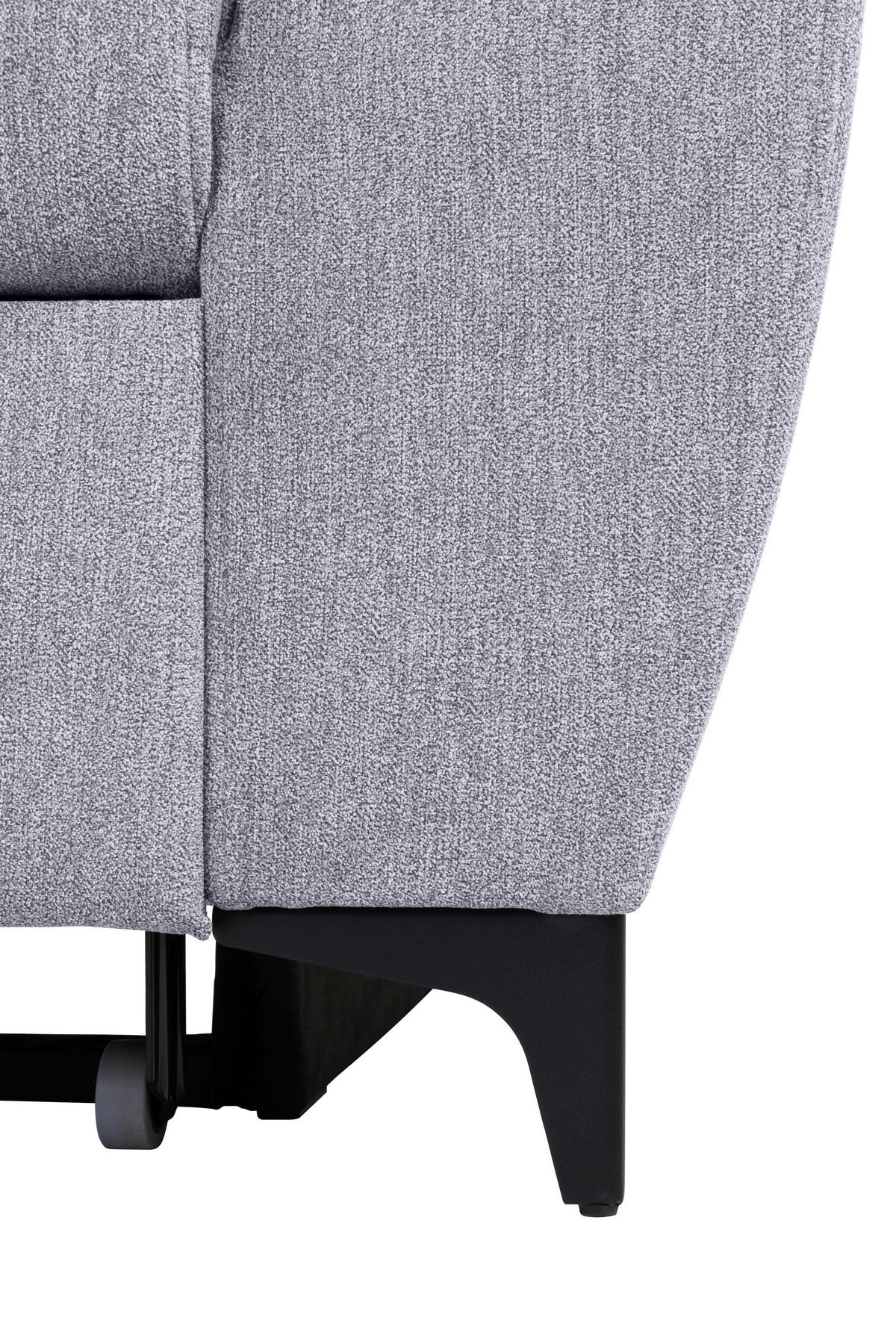 SAROKKANAPÉ textil szürke  - fekete/szürke, Konventionell, textil/fém (217/255cm) - MID.YOU