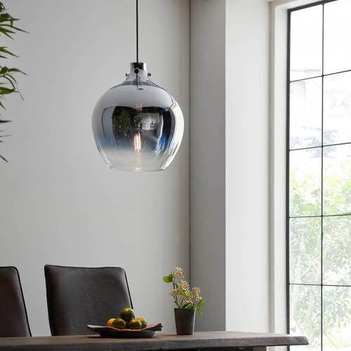HÄNGELEUCHTE Endon Panther 32/158 cm   - Chromfarben, Design, Glas (32/158cm) - ENDON