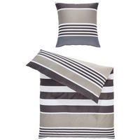 BETTWÄSCHE Satin 155/220 cm  - Hellbraun, Design, Textil (155/220cm) - Janine