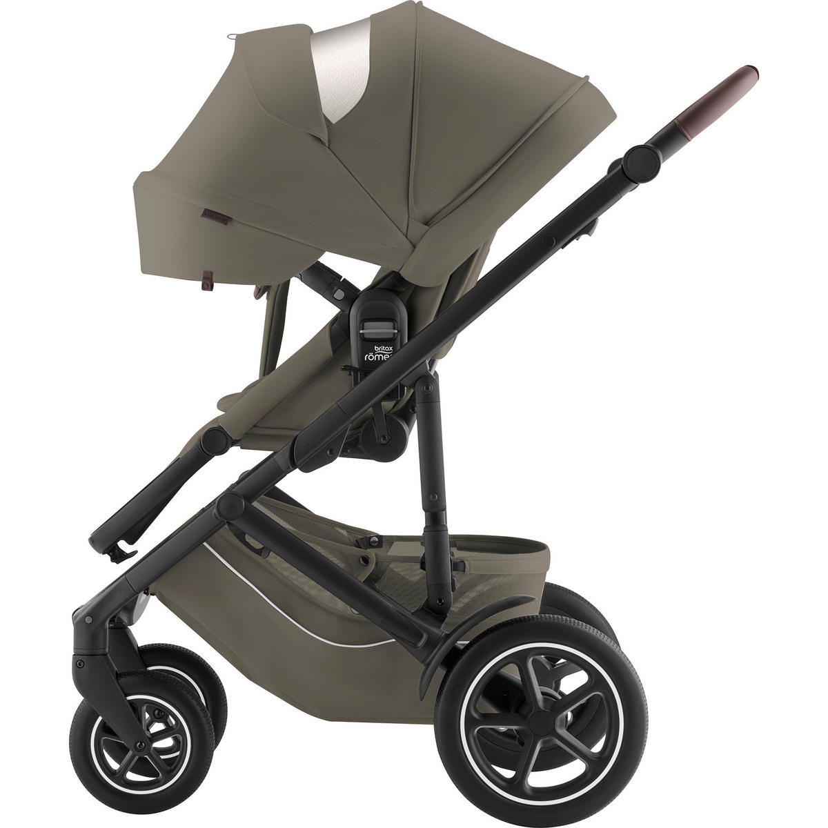 KINDERWAGENSET Smile 5Z Set  - Olivgrün/Grau, Basics, Textil/Metall (57/112/97,7cm) - Britax Römer