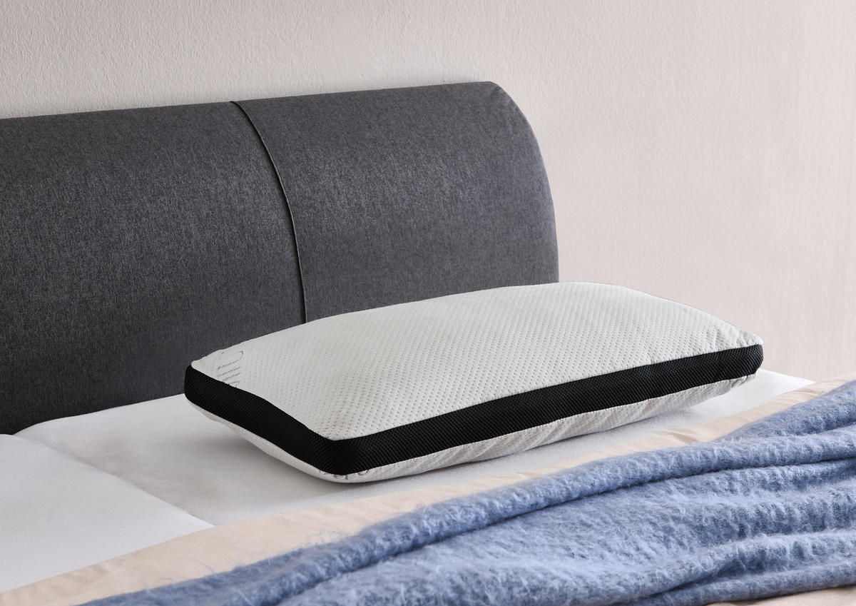 KOPFKISSEN Viskoelastischer Kern  - Weiß, Basics, Textil (80/10/40cm) - Boxxx