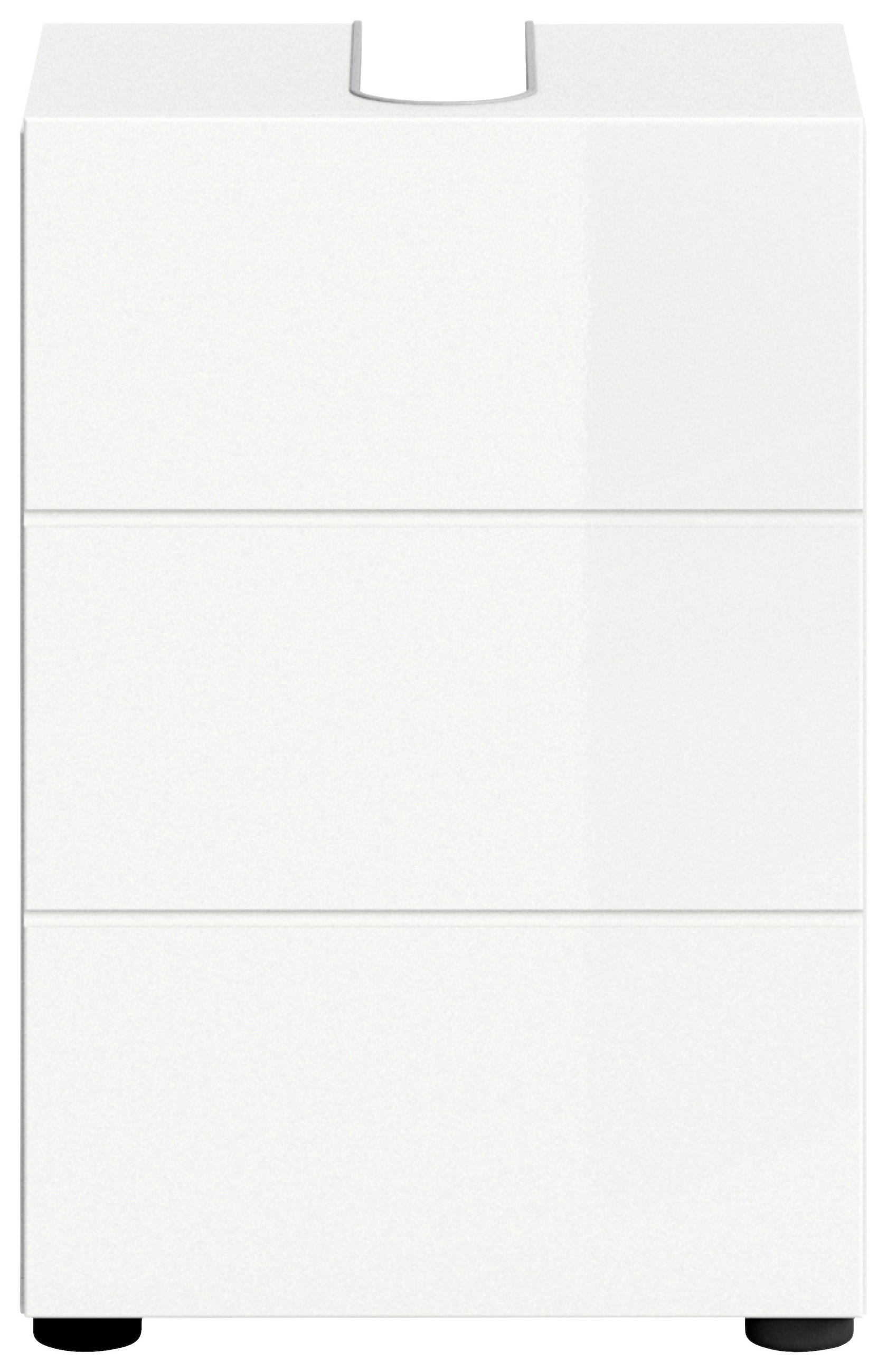 WASCHBECKENUNTERSCHRANK 38/56/34 cm  - Weiß Hochglanz/Weiß, MODERN, Holzwerkstoff (38/56/34cm) - MID.YOU