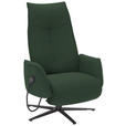 RELAXSESSEL in Textil Grün  - Anthrazit/Grün, Design, Textil/Metall (71/114/84cm) - Johann Jakob