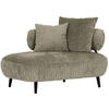 RÉCAMIERE in Chenille Taupe  - Taupe/Schwarz, Design, Holz/Textil (170/85/110cm) - Landscape