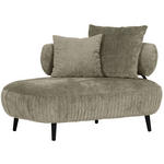 RÉCAMIERE Belisa in Chenille Taupe  - Taupe/Schwarz, Design, Holz/Textil (170/85/110cm) - Landscape