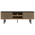 LOWBOARD  in 160/55/45 cm  - Schwarz/Akaziefarben, LIFESTYLE, Holz/Metall (160/55/45cm) - Landscape