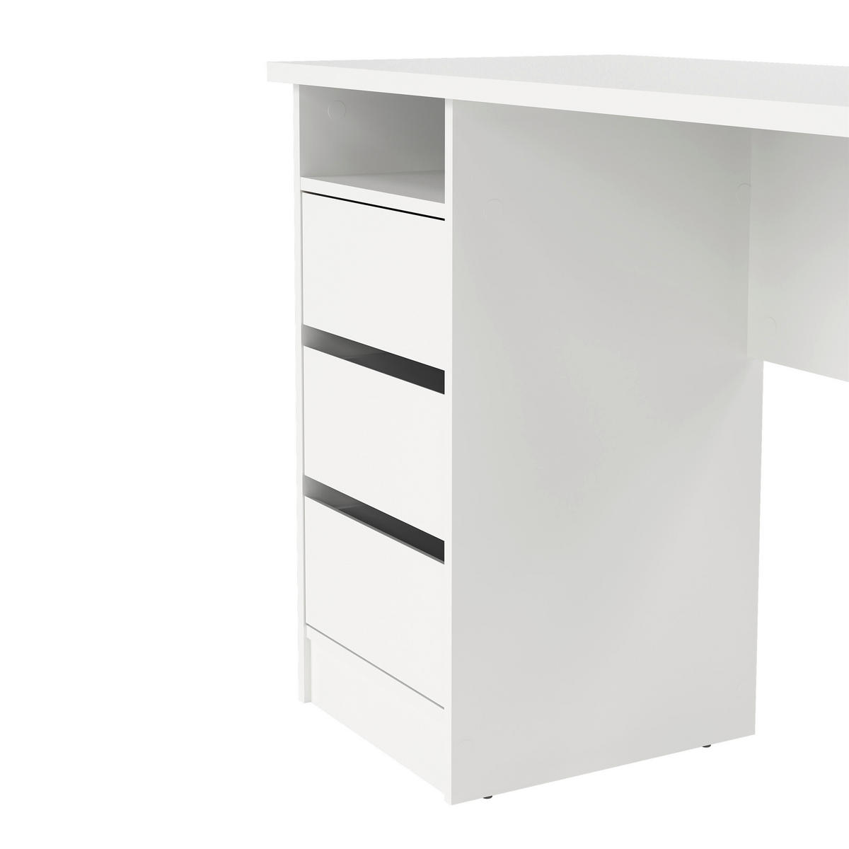 SCHREIBTISCH 110/48,5/76 cm  in Weiß  - Weiß, MODERN, Holzwerkstoff (110/48,5/76cm) - MID.YOU