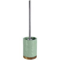 GARNITURĂ DE PERIE PENTRU WC in plastic  plastic   - verde/culoare aluminiu, Konventionell, plastic/piatră (10,5/42cm) - Kleine Wolke