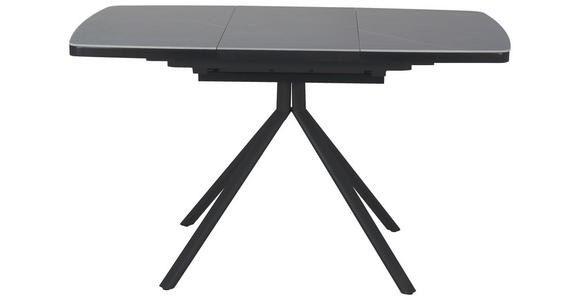 ESSTISCH in Metall, Keramik, Holzwerkstoff 90-130/90/76 cm - Schwarz/Grau, Design, Keramik/Holzwerkstoff (90-130/90/76cm) - Novel