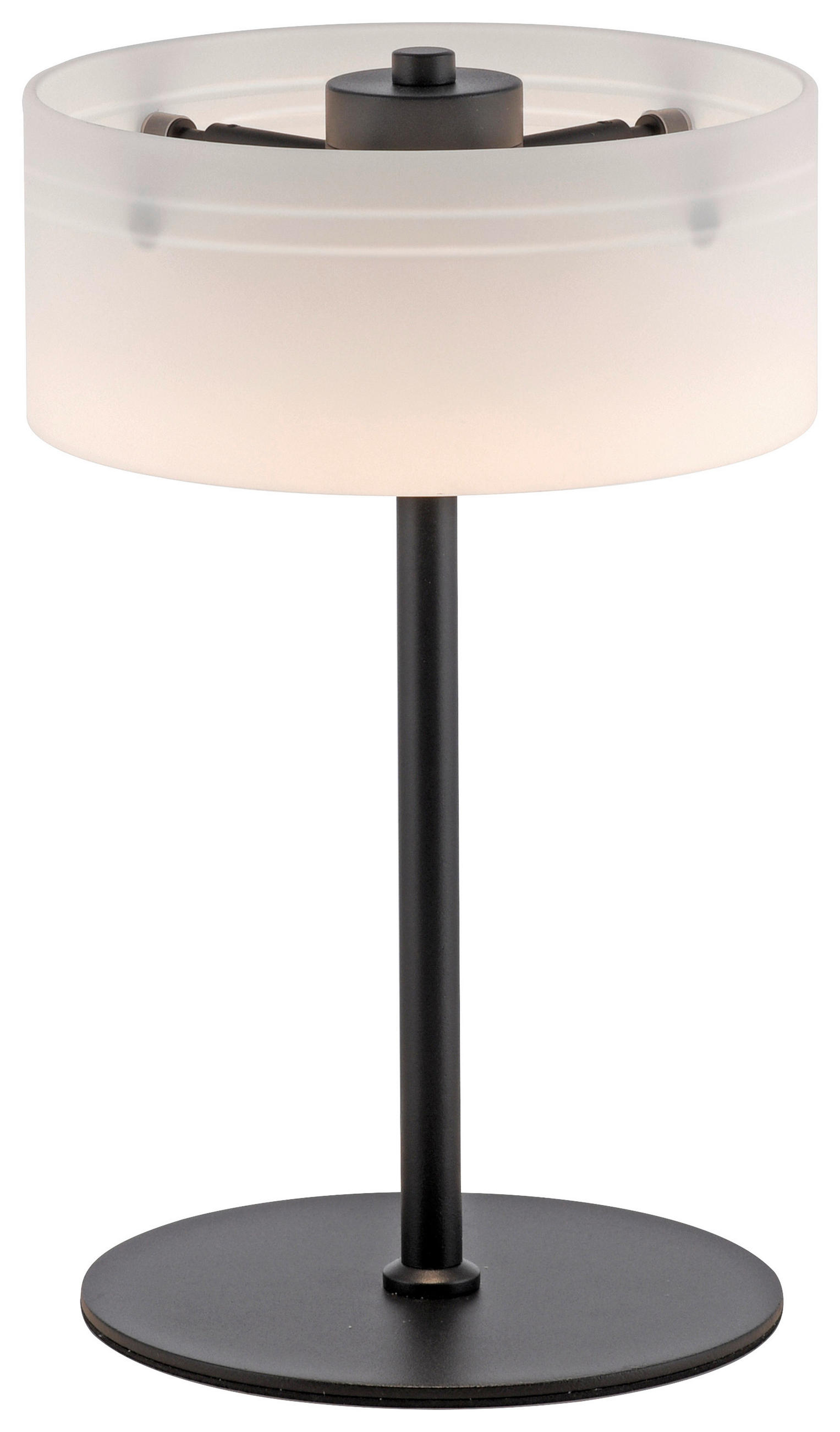 LED-TISCHLEUCHTE Marika 20/20/33 cm  - Schwarz, Design, Glas/Kunststoff (20/20/33cm) - Paul Neuhaus