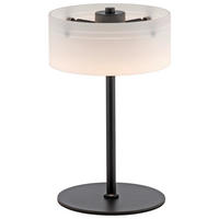 LED-TISCHLEUCHTE Marika 20/20/33 cm  - Schwarz, Design, Glas/Kunststoff (20/20/33cm) - Paul Neuhaus
